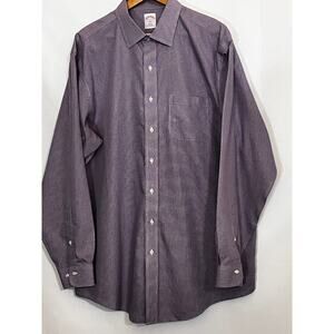 Brooks Brothers 346 Long Sleeve Dress Shirt size 17.5-6/7 PreOwned with 2 stains